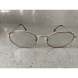 Anne Klein Eyeglasses Italy Frames ONLY 6008-K1067 Gold Metal 50-19-135 Full Rim